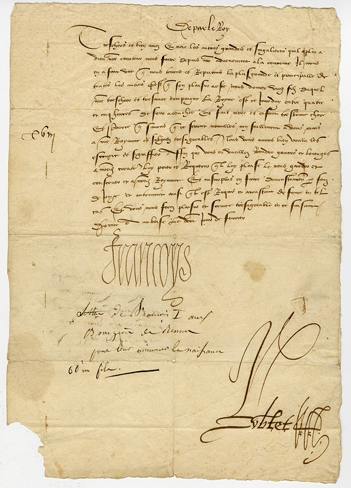 Francis I Letter