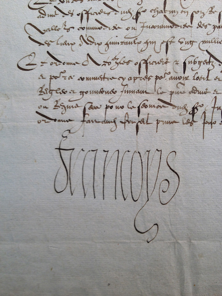 Francis I signature
