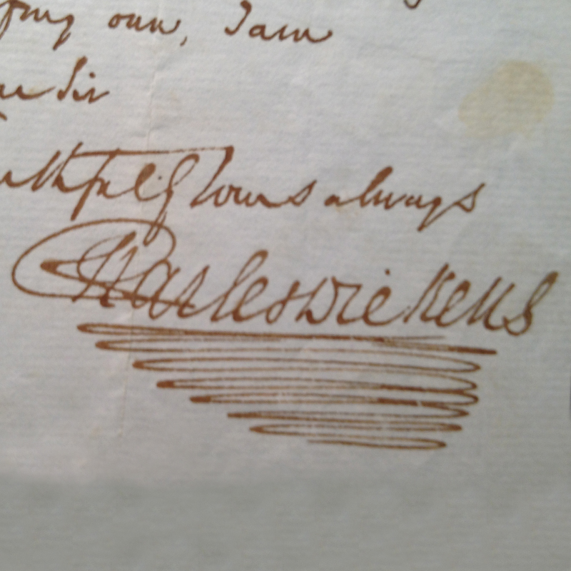 Charles Dickens Signature