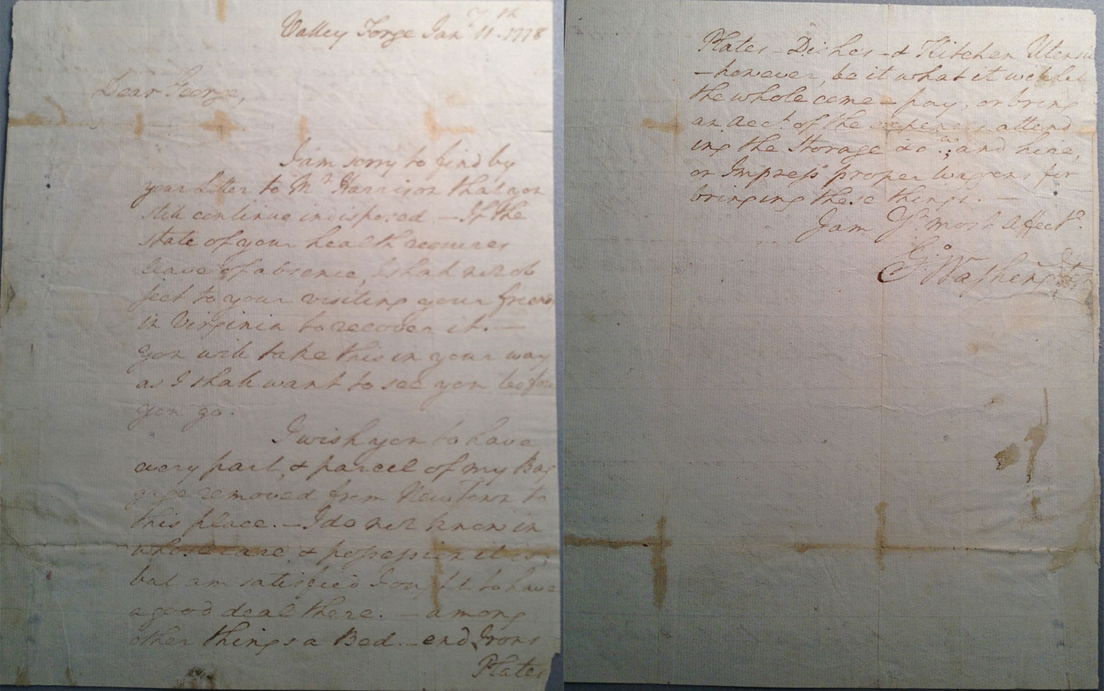 George Washington Letter