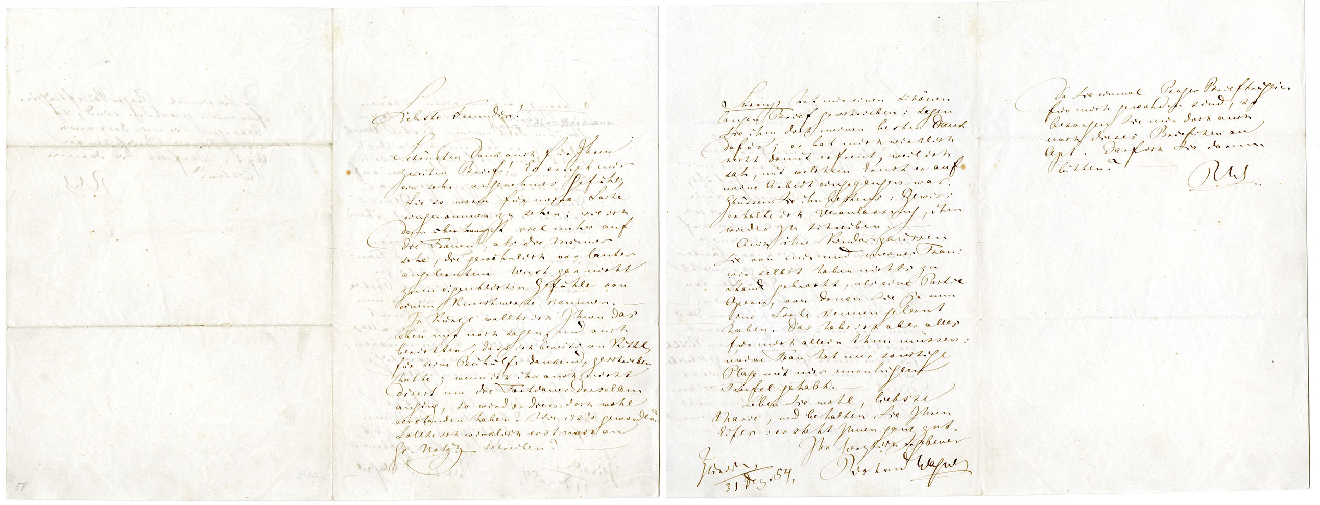 Richard Wagner letter